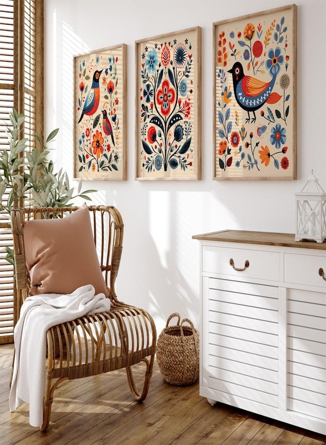 Pennclys Colorful Flower Prints Wall Art 16x24 - Image 3