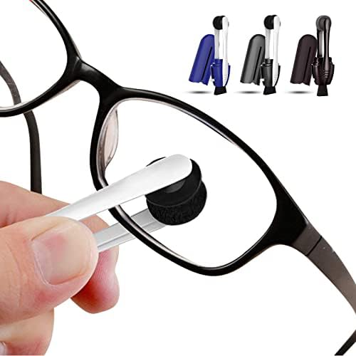 FRESHSOLO Portable Microfiber Eyeglass Cleaner (3 Count), Efficient and Durable Carbon Microfiber Technology, Lens Cleaner with Carbon Microfiber Tech and Mini Sunglasses Brush Cleaning Tool - Image 2
