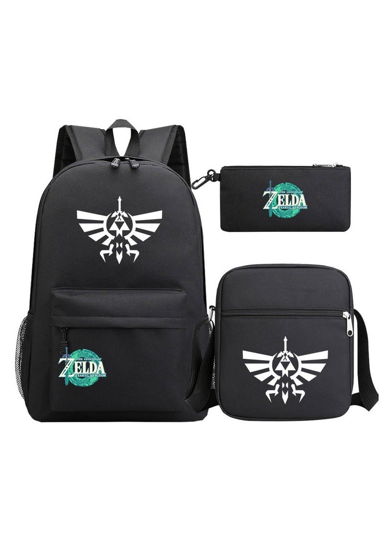 ZELDA Printed Youth Large Capacity Men's and Women's Shoulders