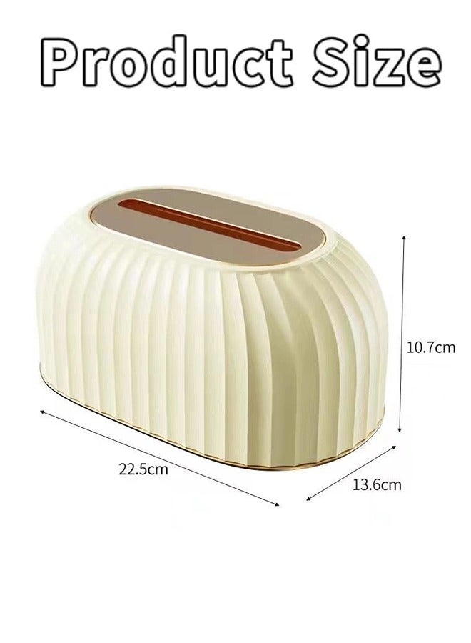 نادراب غطاء علبة المناديل، صندوق تخزين المناديل لغرفة المعيشة وغرفة النوم والحمام والمكتب والسيارة - Image 4