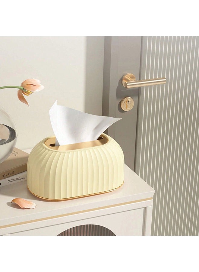 نادراب غطاء علبة المناديل، صندوق تخزين المناديل لغرفة المعيشة وغرفة النوم والحمام والمكتب والسيارة - Image 1