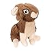 goDog Wildlife Rabbit Squeaky Plush Dog Toy with Chew Guard Technology Durable Fabric Squeaker for Active Play Brown Large - Image 3