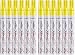 Lesun Yellow Paint Pens Markers 12 Pack Waterproof OilBased Paint Pen Set Quick Dry Permanent Markers for Metal Rock Painting Stone Ceramic Wood Fabric Plastic Canvas Glass Mugs Tires - Image 2