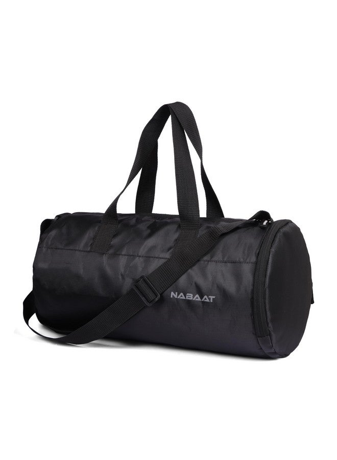 NABAAT EliteFit Classic Gym Bag for Men & Women Sports Bag/Kit Bag with Separate Shoe Compartment (Black, GMB-BK-3) - Image 1