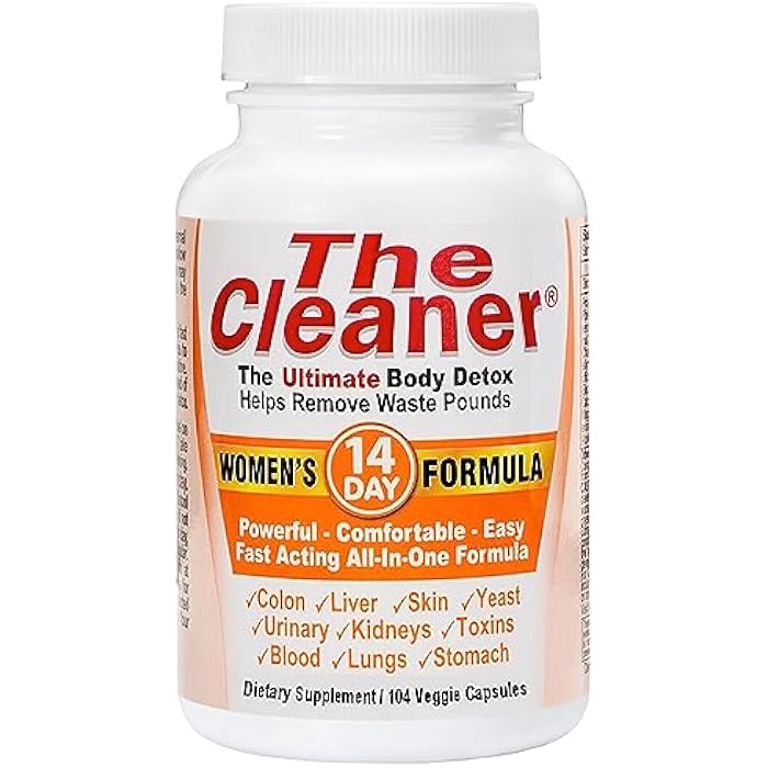 Century Systems The Cleaner Detox, Powerful 14-Day Complete Internal Cleansing Formula for Women, Support Digestive Health, 104 Vegetarian Capsules - Image 1