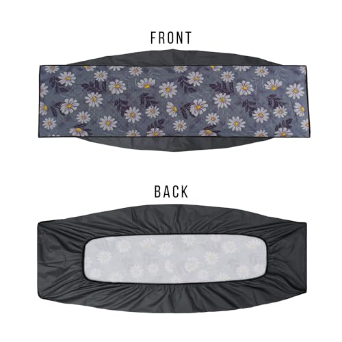 Wings Star Split ac Cover for Indoor and Outdoor Unit of 1.5 ton ac Waterproof and dustproof Grey Floral Pattern KUM10 - Image 5