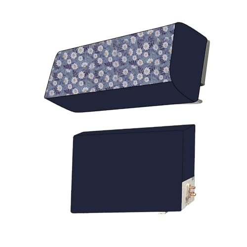 Wings Star Split ac Cover for Indoor and Outdoor Unit of 1.5 ton ac Waterproof and dustproof Grey Floral Pattern KUM10 - Image 1