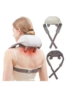 DIGI CORE Portable Electric Shoulder Neck Massager Shiatsu With Heat Relieve Tension Target Acupoints Massage Extra Large Massage Head Ideal For Pain Relief Muscle Relaxation Stress  - Image 3