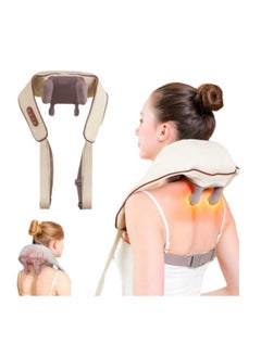 DIGI CORE Portable Electric Shoulder Neck Massager Shiatsu With Heat Relieve Tension Target Acupoints Massage Extra Large Massage Head Ideal For Pain Relief Muscle Relaxation Stress  - Image 1