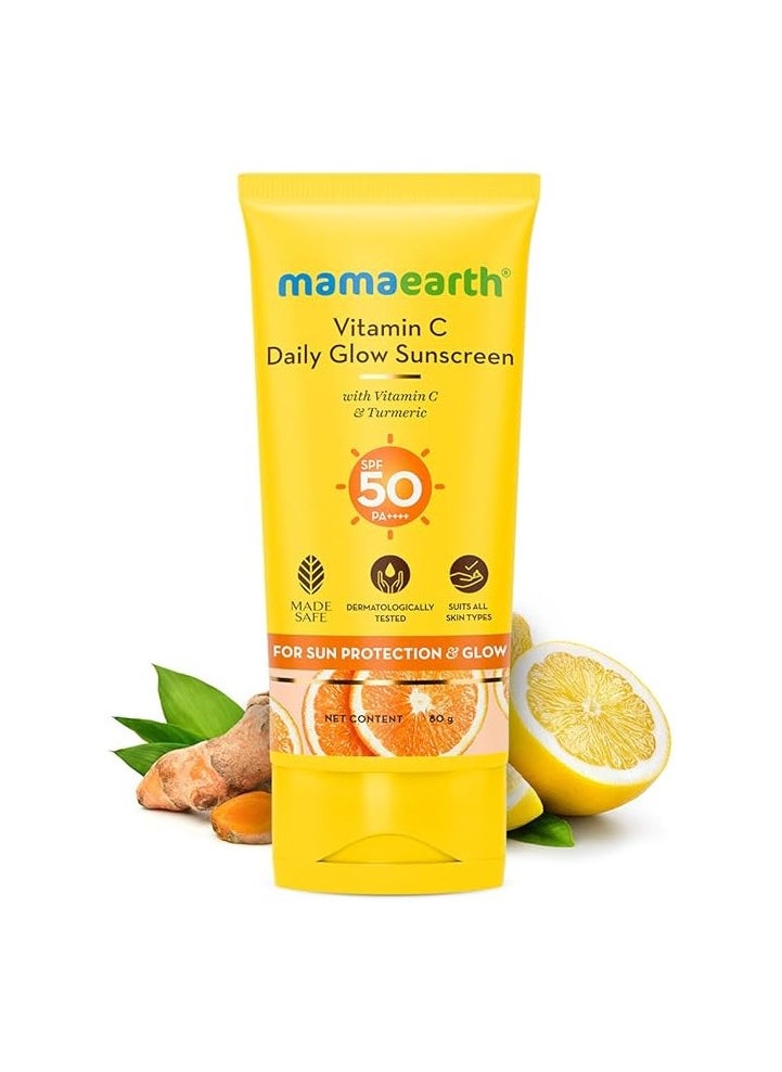 Mamaearth - Mamaearth Vitamin C Daily Glow Sunscreen 80 g - Image 1