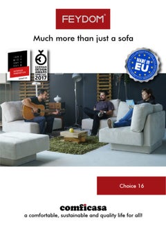 COMFICASA FEYDOM Choice 16: Modular Sofa with Storage - Velare Mid Grey  - Image 5