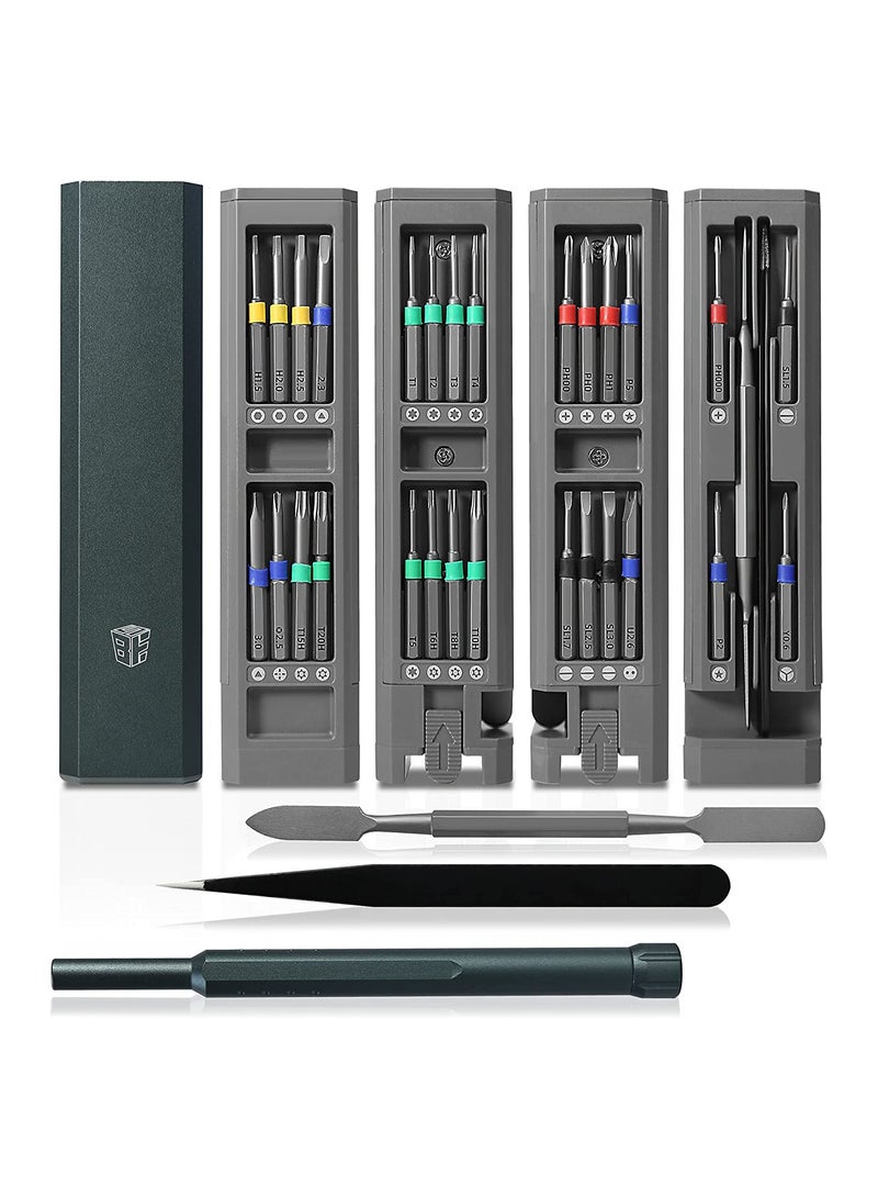 30 in 1 Precision Screwdriver Set,Magnetic Screwdriver Bits,Precision Screwdriver Kit Repair Tools For Iphone, Tablet, Xbox, Ps4, Watch, Eyeglass Repair Tool Kit - Image 1