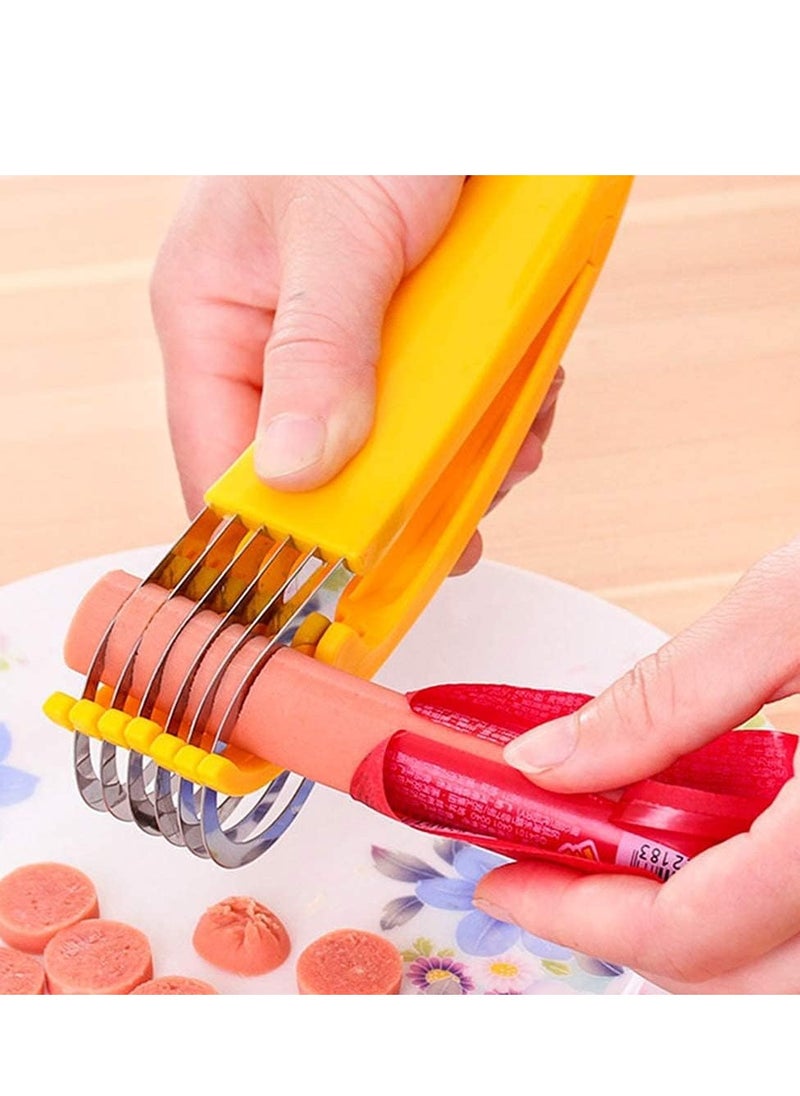 Generic - Altheqa Banana Slicer, Banana Cutter Stainless Steel, Banana Cutter Slicer, Handheld Fruit Tools, Multifunctional Slicer, for Vegetable Kitchen Tools Kitchen Accessories - Image 1
