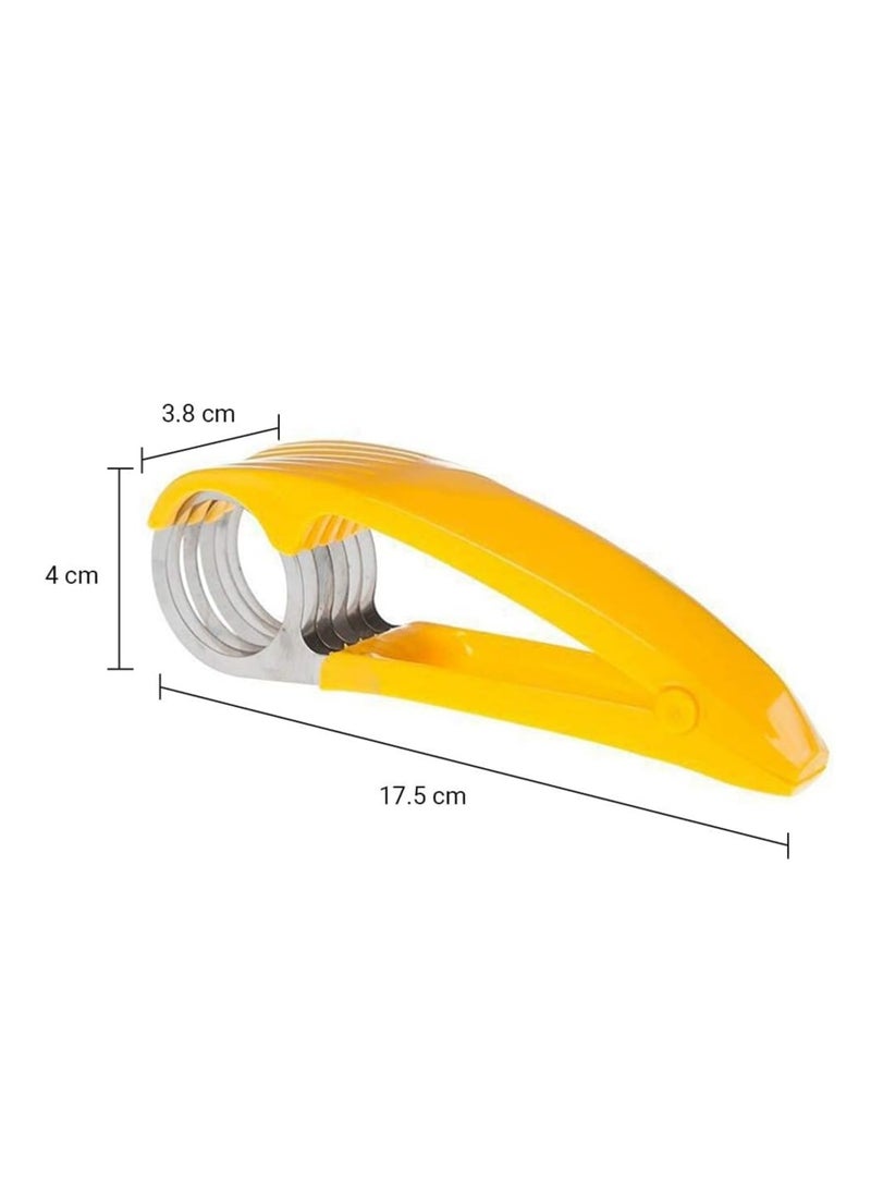 Generic - Altheqa Banana Slicer, Banana Cutter Stainless Steel, Banana Cutter Slicer, Handheld Fruit Tools, Multifunctional Slicer, for Vegetable Kitchen Tools Kitchen Accessories - Image 1
