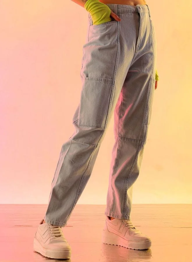 Freehand  Women Relaxed Fit Solid High Rise Jeans for Women | Best Price UAE