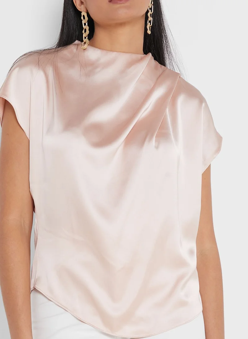 DEBENHAMS High Neck Oversized Top