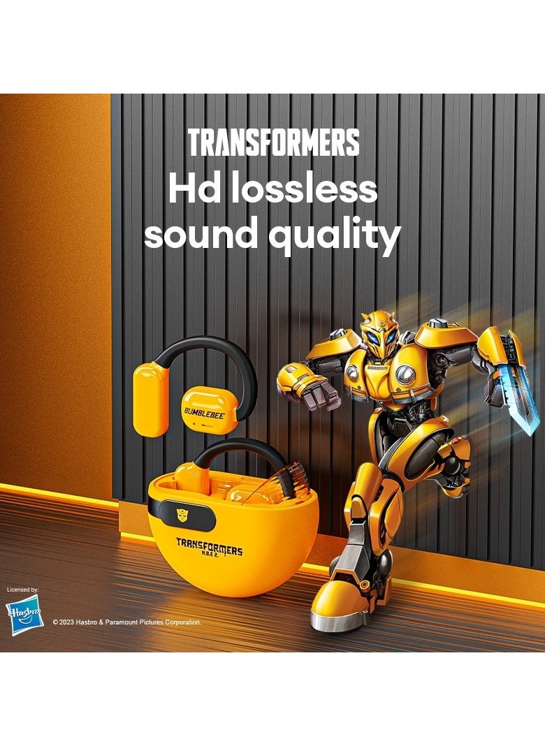 TRANSFORMERS Transformers TF-T09 TWS Wireless Headphones Bluetooth 5.3 Yellow Game Sports  - Image 5