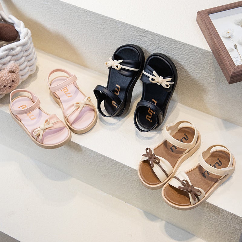 New Summer Cute Cartoon Slippers For Outdoor Use For Girls And Babies, Soft-Soled Children'S Slippers, Wear-Resistant Princess Sandals - Image 3