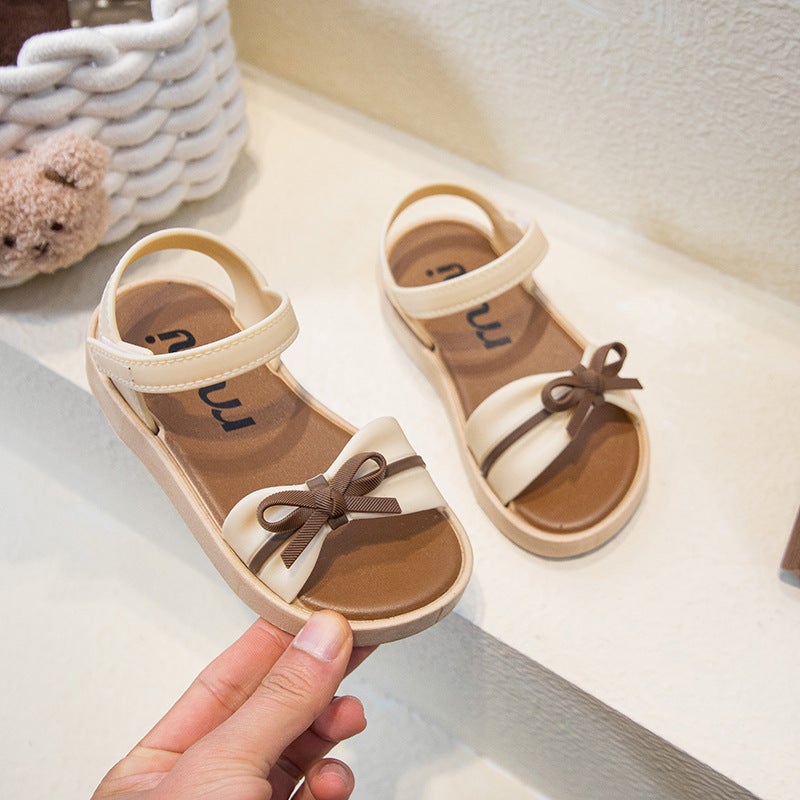 New Summer Cute Cartoon Slippers For Outdoor Use For Girls And Babies, Soft-Soled Children'S Slippers, Wear-Resistant Princess Sandals - Image 1