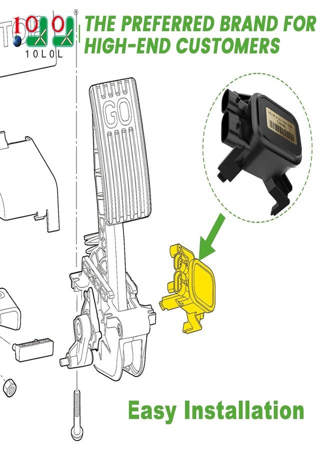 10L0L Golf Cart MCOR 4 Conversion Throttle Potentiometer Compatible with Club Car Precedent/Carryall/Tempo/Onward 2012-up Golf Cart Replaces 105116301, 103850401(MCOR 3) - Image 2