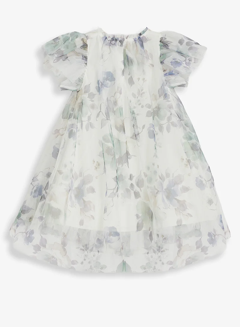 ريبلز مع نمشي Girls Blush Bloom Flowy Party Dress