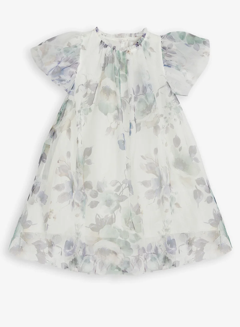 ريبلز مع نمشي Girls Blush Bloom Flowy Party Dress