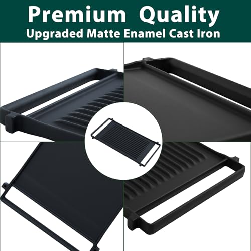 Anniparts WB31X24998 WB31X24738 Stove Griddle Replacement Parts for GE Gas Stove Griddle Plate JXGRILL1 Reversible Cast Iron Griddle Pan Gas Cooktop JGS760SPSS JGBS66REK4SS GE Appliance Accessories 1 Pack - Image 3