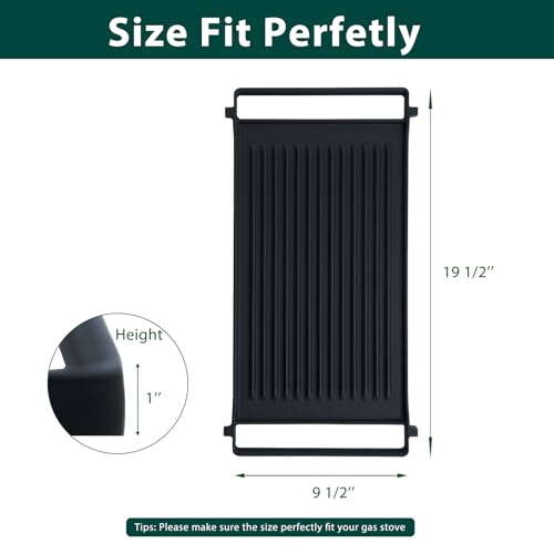 Anniparts WB31X24998 WB31X24738 Stove Griddle Replacement Parts for GE Gas Stove Griddle Plate JXGRILL1 Reversible Cast Iron Griddle Pan Gas Cooktop JGS760SPSS JGBS66REK4SS GE Appliance Accessories 1 Pack - Image 2