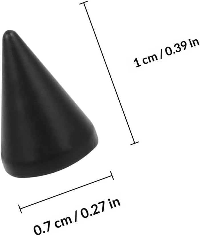 20pcs Black Cone Punk Rivets Screw Leather Craft Findings for DIY Clothing Shoes Bags Accessories - Image 2