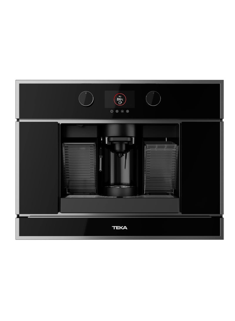 TEKA CLC 835 Multi capsule and ground built-in coffee machine  19 bar pump pressure 0.8 L 2200 W 40589513 Black Glass with StainlessSteel frame - Image 1