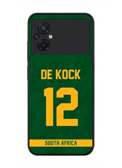 Rugged Black Edge Case for Xiaomi Poco M5, Slim fit Soft Case Flexible Rubber Edges Thin Cover - Player Name - David Miller, Jersey Number- 10