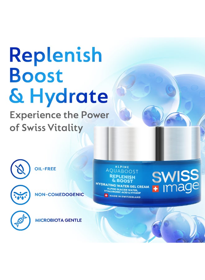 SWISS image Aquaboost  Hydrating Water Gel Cream 50Ml X 2 - Image 2