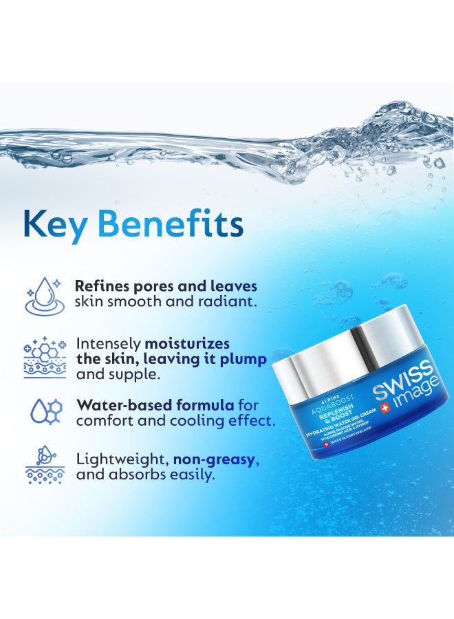SWISS image Aquaboost  Hydrating Water Gel Cream 50Ml X 2 - Image 4