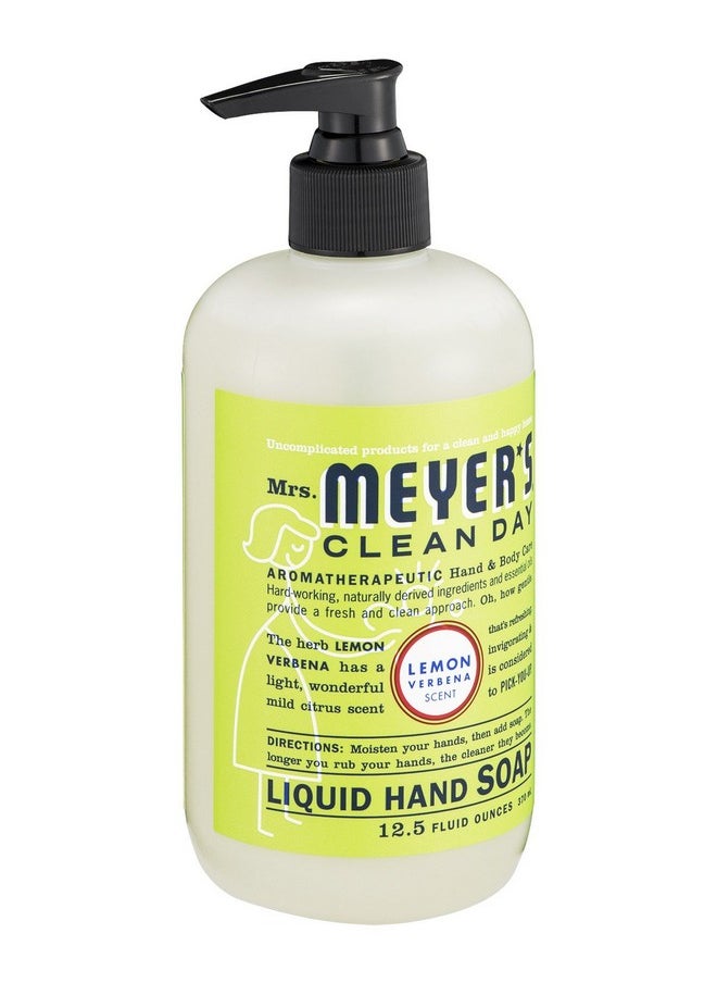 Mrs. Meyer's Clean Day Mrs. Meyer'S Hand Soap Made With Essential Oils Biodegradable Formula Lemon Verbena 12.5 Fl. Ozpack Of 6  - Image 1