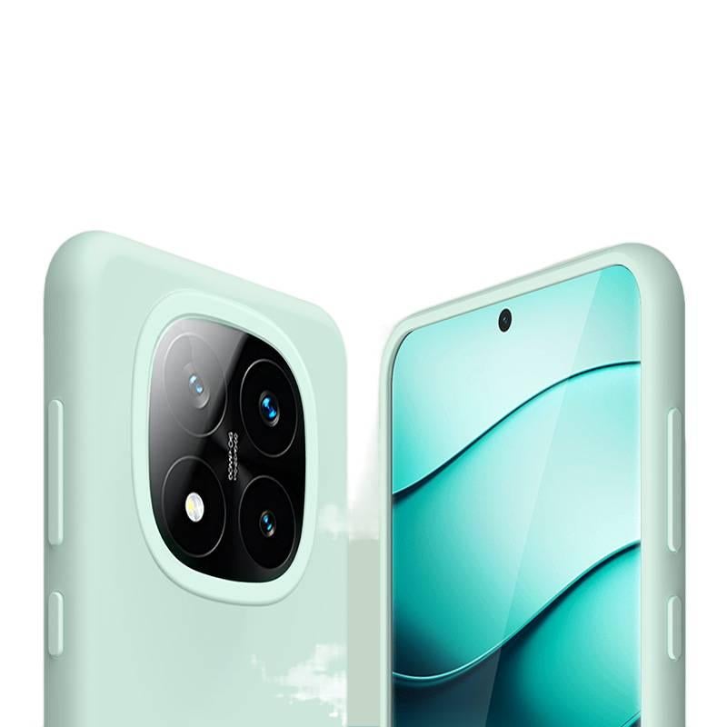 LS غطاء واقي، أخضر، مقاوم للصدمات لـ Redmi Note 14، مقاوم للاتساخ، سيليكون من السيليكون باللون الأخضر باللون الأحمر - Image 1