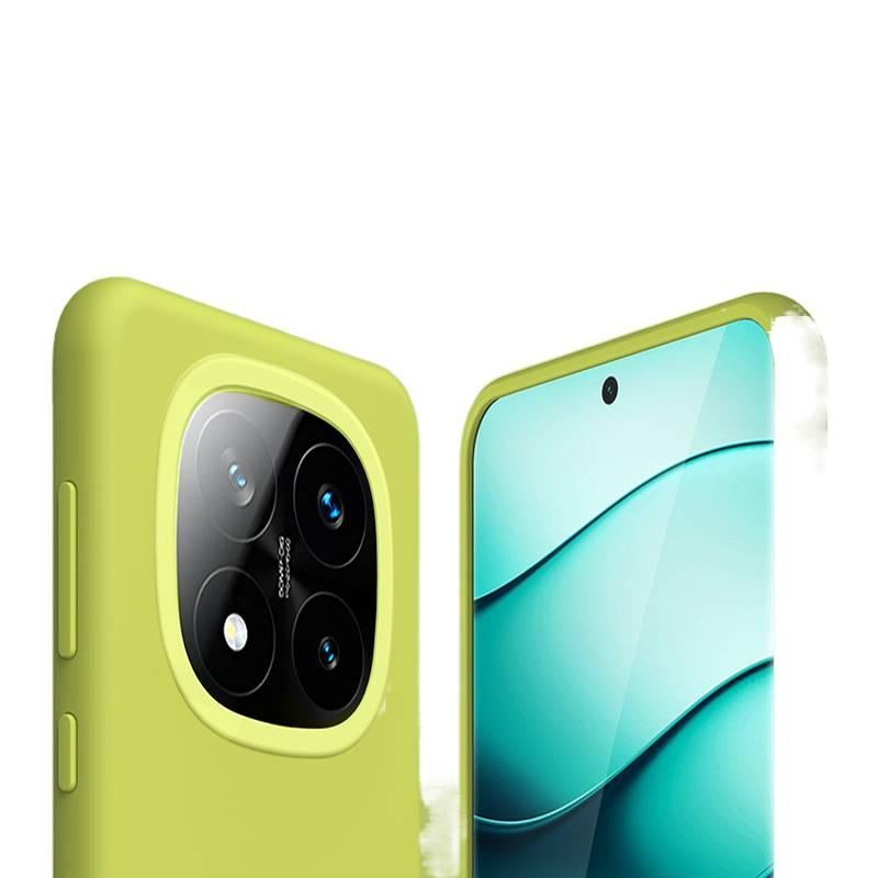 LS غطاء واقي، أخضر، مقاوم للصدمات لـ Redmi Note 14، مقاوم للاتساخ، سيليكون من السيليكون باللون الأخضر باللون الأحمر - Image 2
