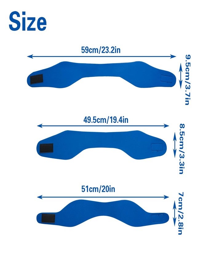 JINGHANGER 3PCS Dog Swim Cap Plugs, Waterproof Dog Bath Cap Ear Covers for Ear Protection for Bath, Swimming, Pet Grooming -Supply for Small Medium Large Dogs Puppies, Blue - Image 2