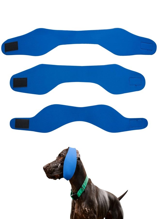 JINGHANGER 3PCS Dog Swim Cap Plugs, Waterproof Dog Bath Cap Ear Covers for Ear Protection for Bath, Swimming, Pet Grooming -Supply for Small Medium Large Dogs Puppies, Blue - Image 1