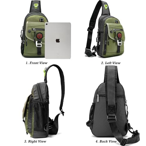 NICGID Sling Bag Chest Shoulder Backpack Crossbody Bags for Tablet Laptop Outdoor Hiking Men Women - Image 2