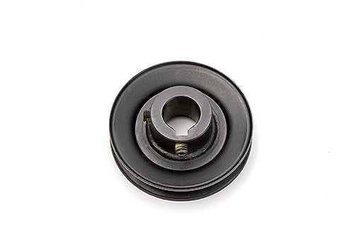 Phoenix Mfg. V-Groove Drive Pulley, 3.5'' Diameter, 22mm Bore, Steel - Image 2