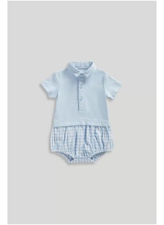 mothercare My First Blue Romper  - Image 1