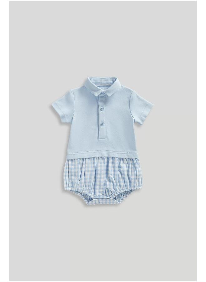 mothercare My First Blue Romper  - Image 1