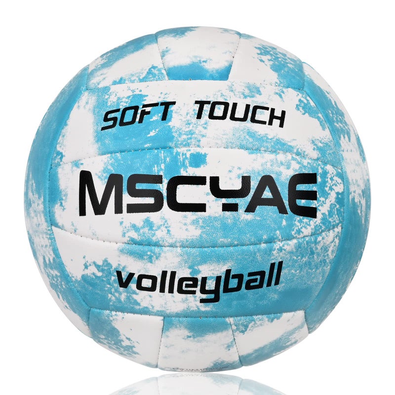 MSCYAE Volleyball Official Size 5,Soft Outdoor Volleyballs for Adults Elders,Beginners Training VolleybalI for Indoor Backyard Park Beach to Play Games(Best Gift) - Image 1