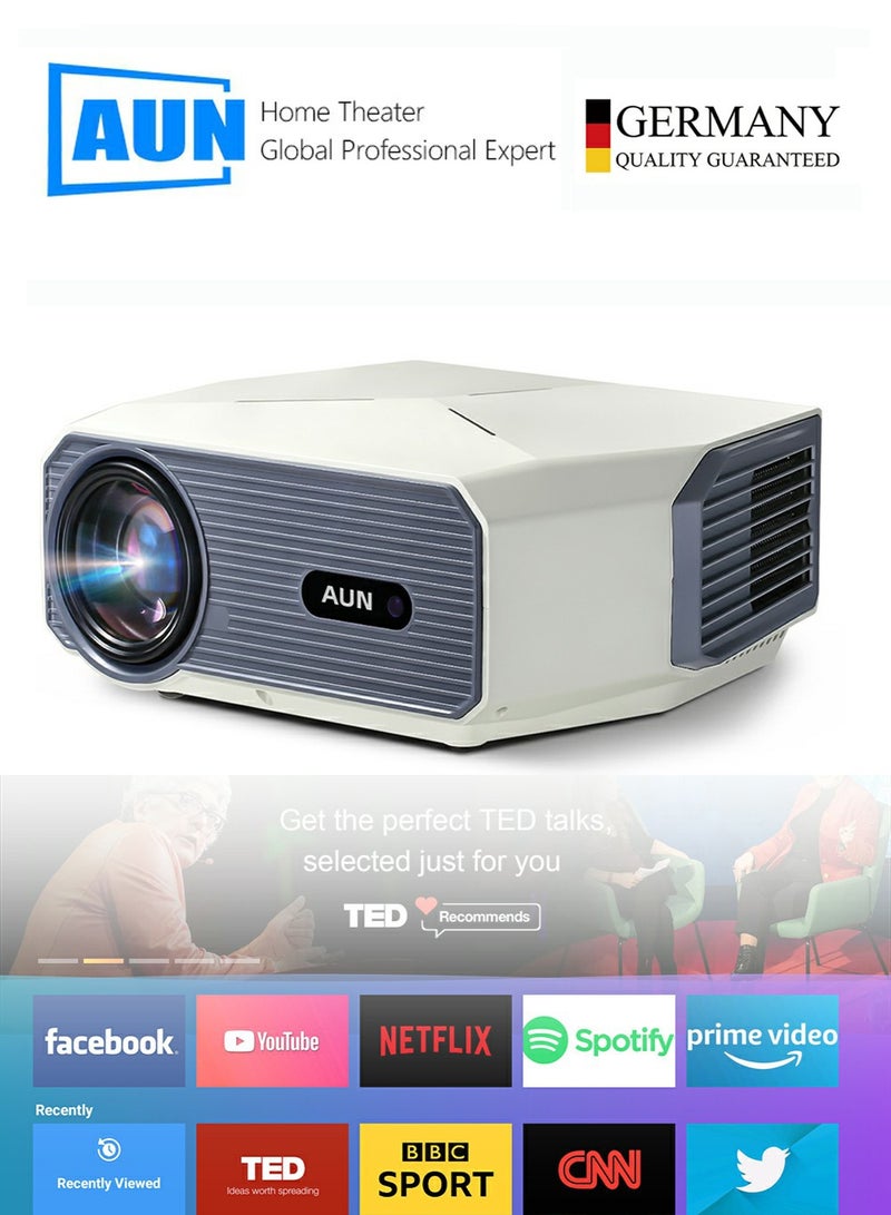 AUN A004 Pro Android Projector Portable 4K Full HD Home Cinema 1080P Video Projector Electric Focus - Image 1