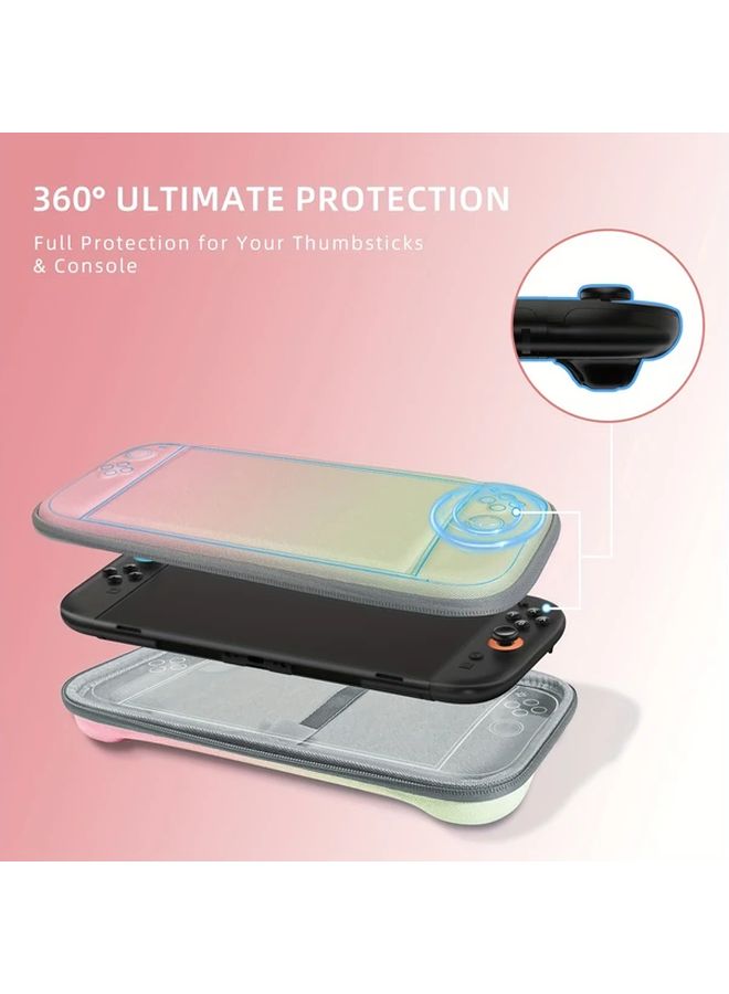Blue Red Switch2 Protective Travel Case Hard Shell Carry Case for Console Accessories - Image 3