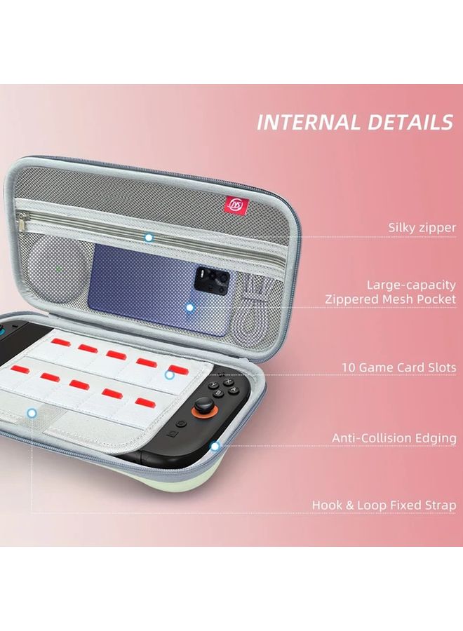 Blue Red Switch2 Protective Travel Case Hard Shell Carry Case for Console Accessories - Image 4