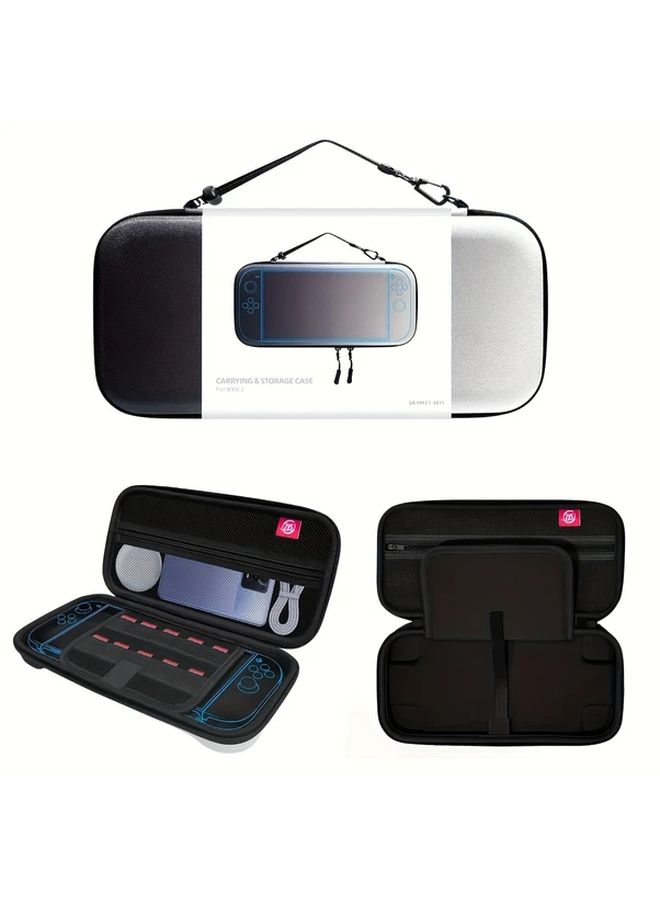 Blue Red Switch2 Protective Travel Case Hard Shell Carry Case for Console Accessories - Image 5
