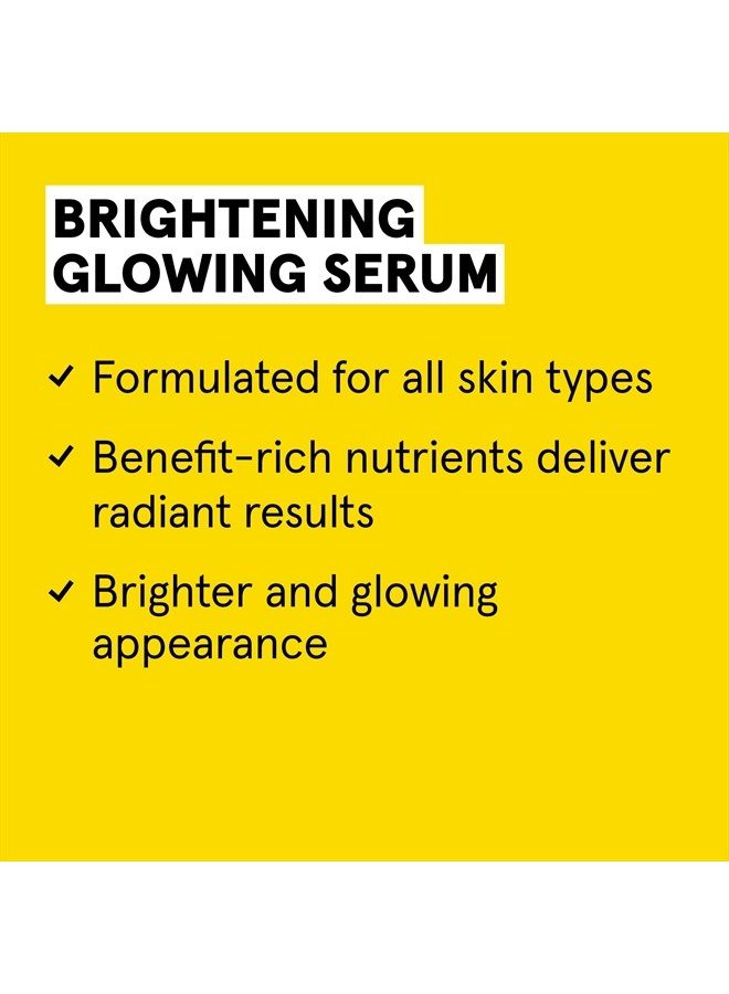 Acure Brightening Glowing Serum | 100% Vegan | For A Brighter & Appearance | Argan Oil, Pumpkin & Cranberry - Hydrates, Soothes & Adds Antioxidant Protection | All Skin Types | 1 Fl Oz - Image 2