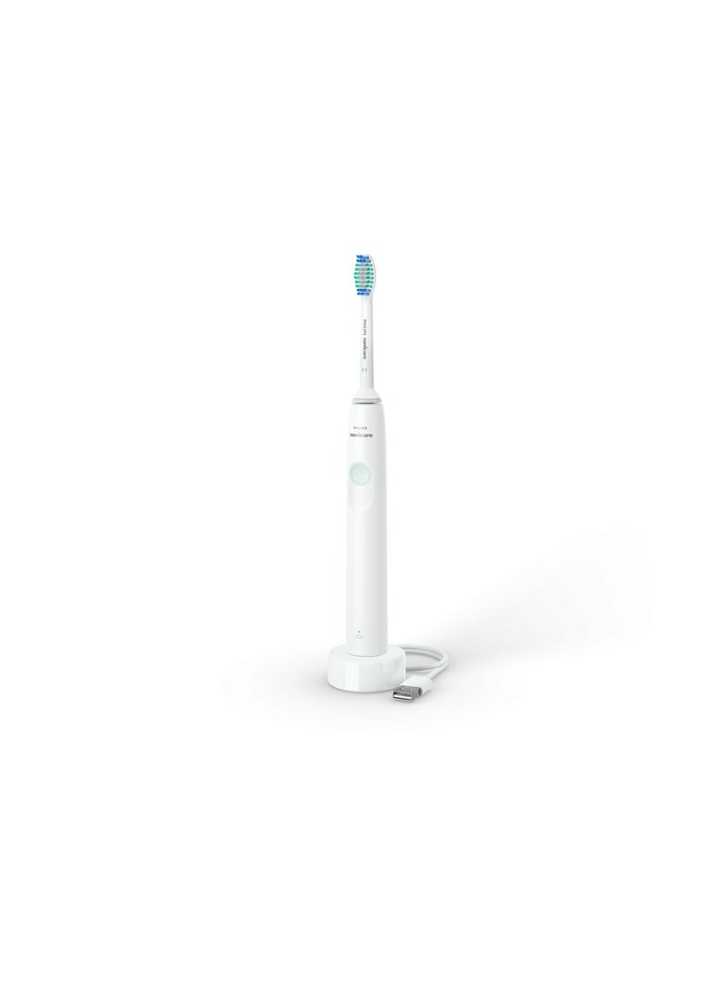 PHILIPS SONICARE - Philips Sonicare Rechargeable Electric Toothbrush 1100 Series, White, HX3641/01 Certified UAE 3 Pin - Image 1