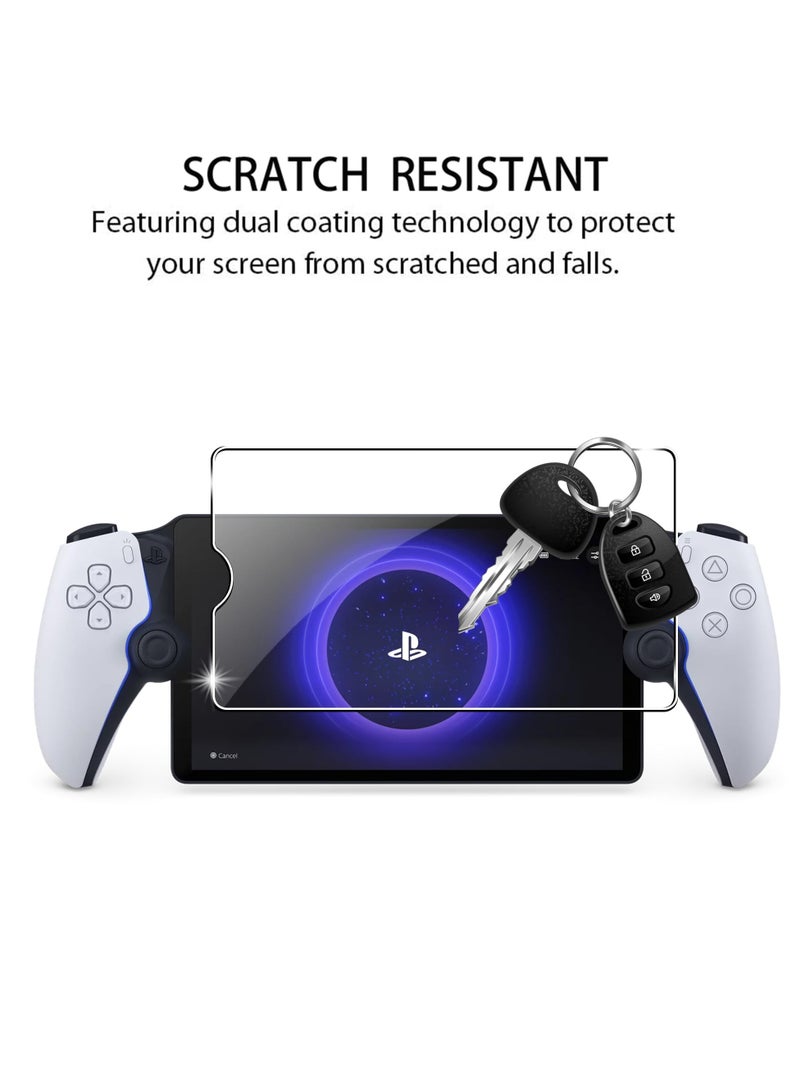 Excefore 2 Pack Screen Protector Compatible for Sony Playstation PS5, Transparent Ultra HD, Anti-Fingerprint, Bubble Free Temperd Glass for Sony Playstation PS5 Portal Handheld Game - Image 3